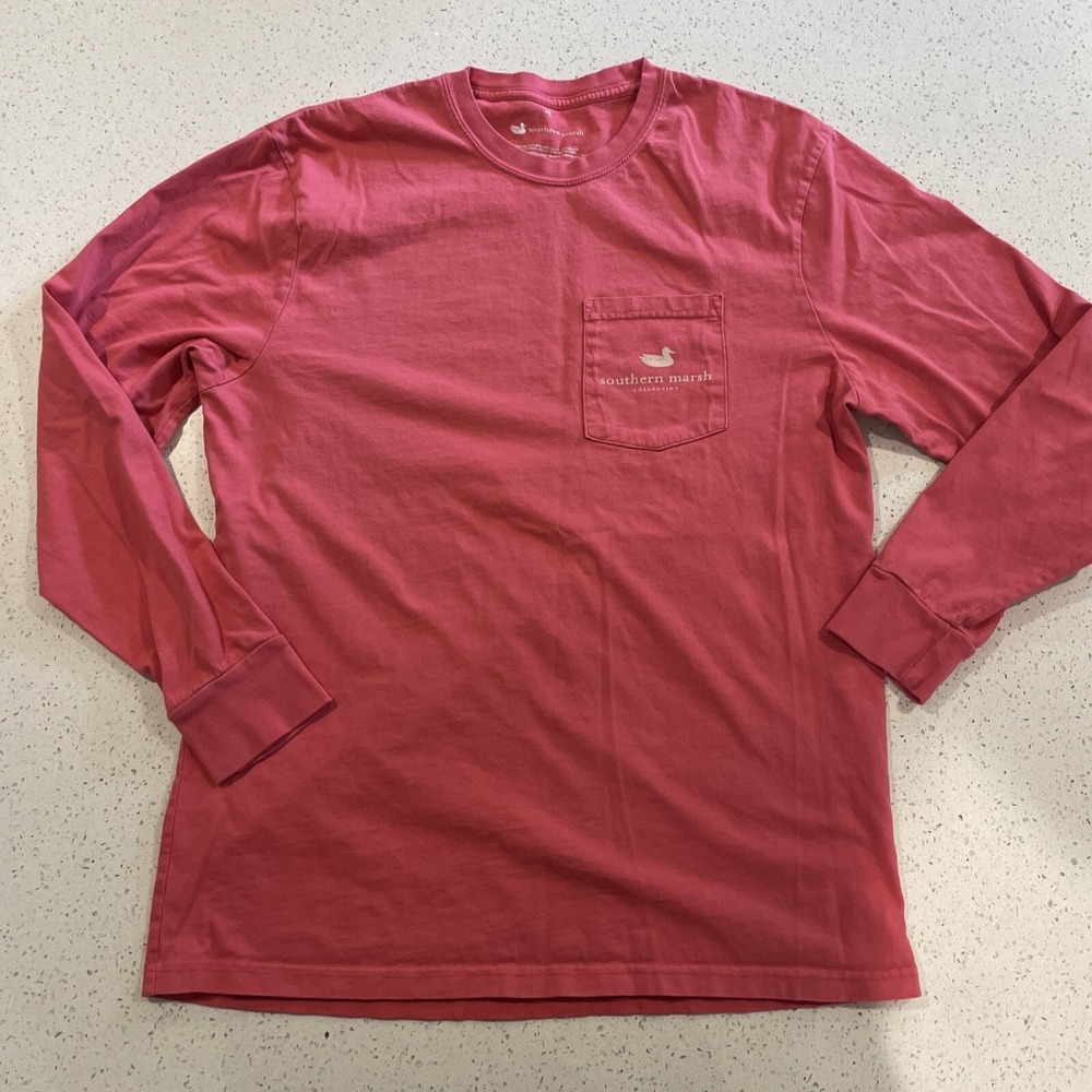 Southern Marsh pink longsleeve tshirt, size‎ adult medium License Plate